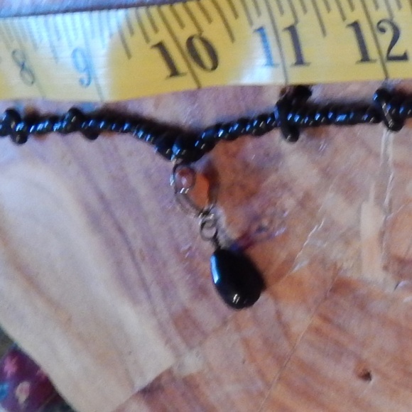Artisan BoHo Onyx & Amber Choker/Necklace - Picture 7 of 8